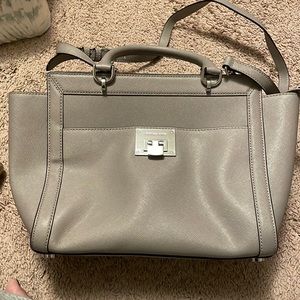 Michael Kors Large Satchel Leather, Pearl Grey